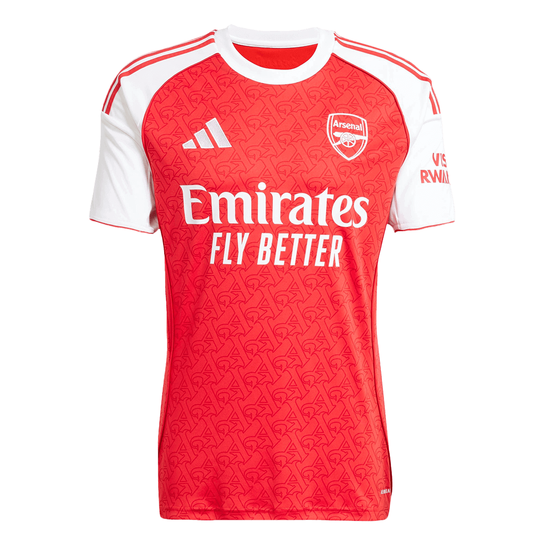ØDEGAARD #8 Arsenal Home Soccer Jersey 2025/26 Red