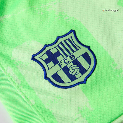 Barcelona Third Away Soccer Jersey Kit (Jersey+Shorts) 2024/25 - (Spotify Logo Without Text)