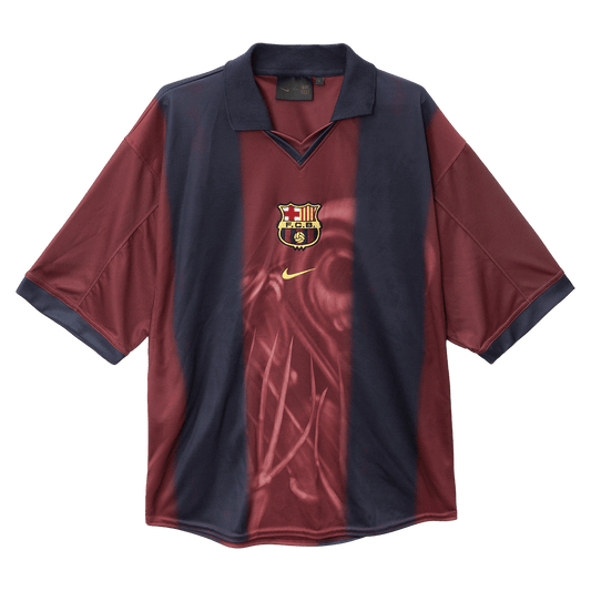 Barcelona 2000/01 X CJ Retro Home Soccer Jersey Red&Blue