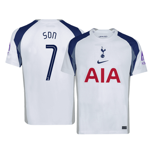 SON #7 Tottenham Hotspur Home Soccer Jersey 2025/26 White - UCL