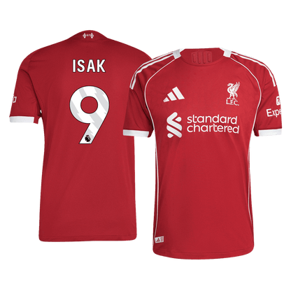 ISAK #9 Liverpool Home Player Version Soccer Jersey 2025/26
