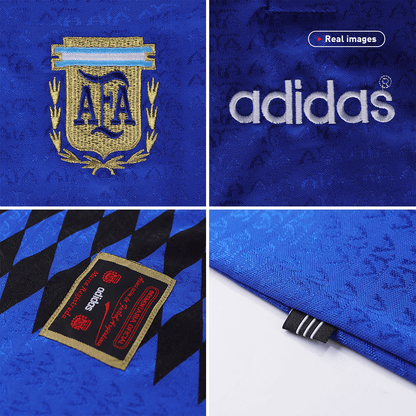 Argentina #10 Away Retro Football Jersey Kit (Jersey+Shorts) 1994