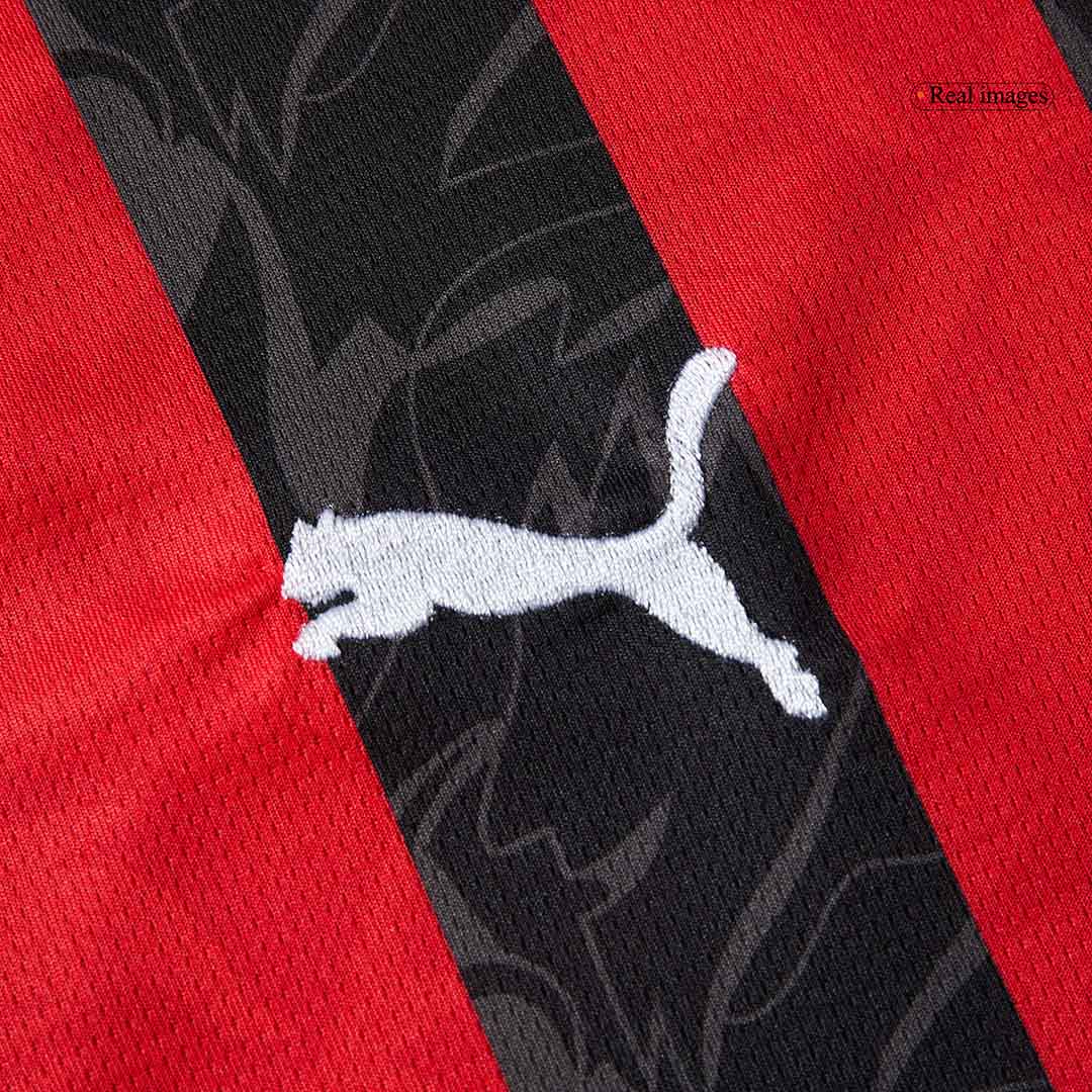 GIMENEZ #7 AC Milan Home Soccer Jersey 2025/26 Red&Black