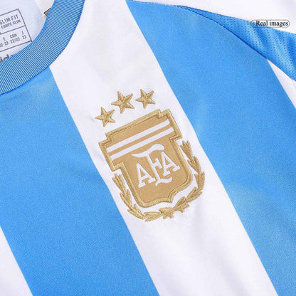 Argentina Kid's Home Football Jersey Kit (Jersey+Shorts+Socks) 2024