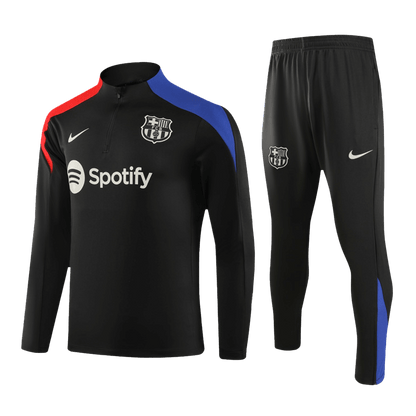 Barcelona Kid's Zipper Sweatshirt Kit (Top+Pants) 2024/25