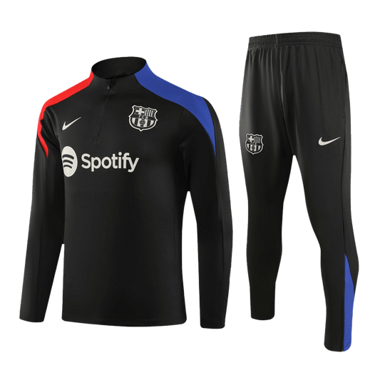 Barcelona Zipper Sweatshirt Kit (Top+Pants) 2024/25