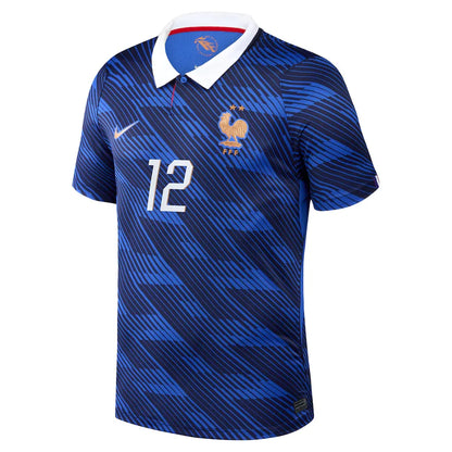 BARCOLA #12 France Home Soccer Jersey 2026 World Cup