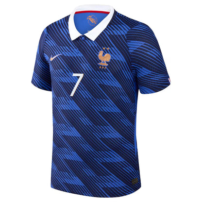 Camiseta de fútbol de la selección francesa de visitante, versión jugador, Mbappe #10, Copa del Mundo 2026