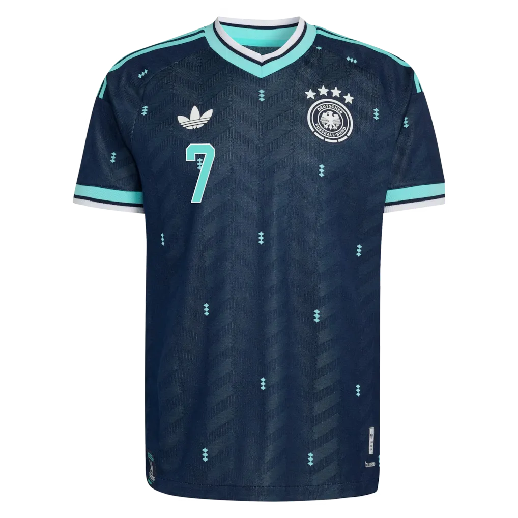 Camiseta de fútbol de local de la selección alemana, versión jugador, número 6, Copa Mundial de 2026, con Kimmich.