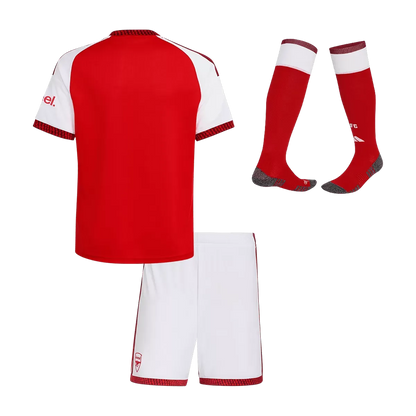 Gunners Kid's Home Soccer Jersey Kit (Jersey+Shorts) 2026/27 Red