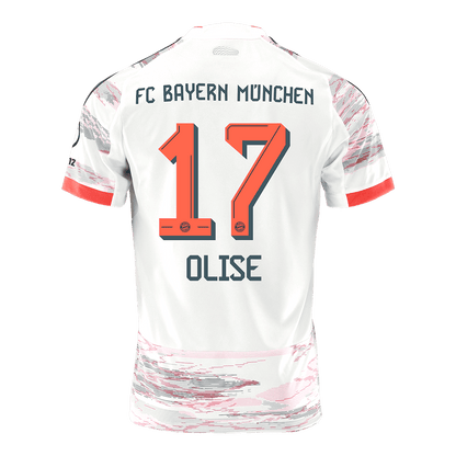 OLISE #17 Bayern Munich Away Soccer Jersey 2025/26 White