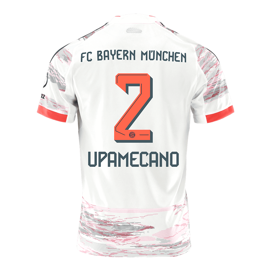 UPAMECANO #2 Bayern Munich Away Soccer Jersey 2025/26