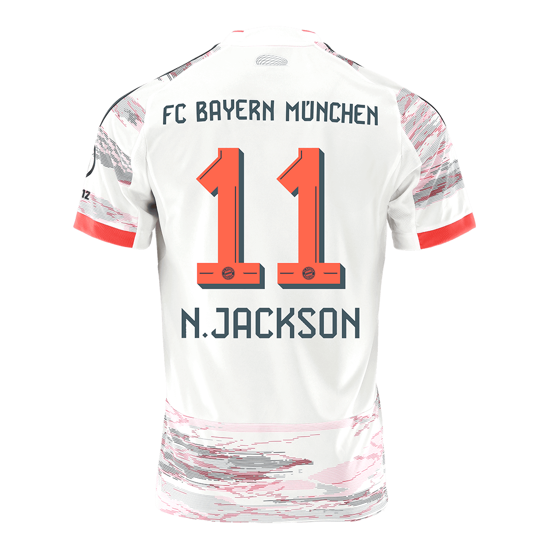 N.JACKSON #11 Bayern Munich Away Soccer Jersey 2025/26