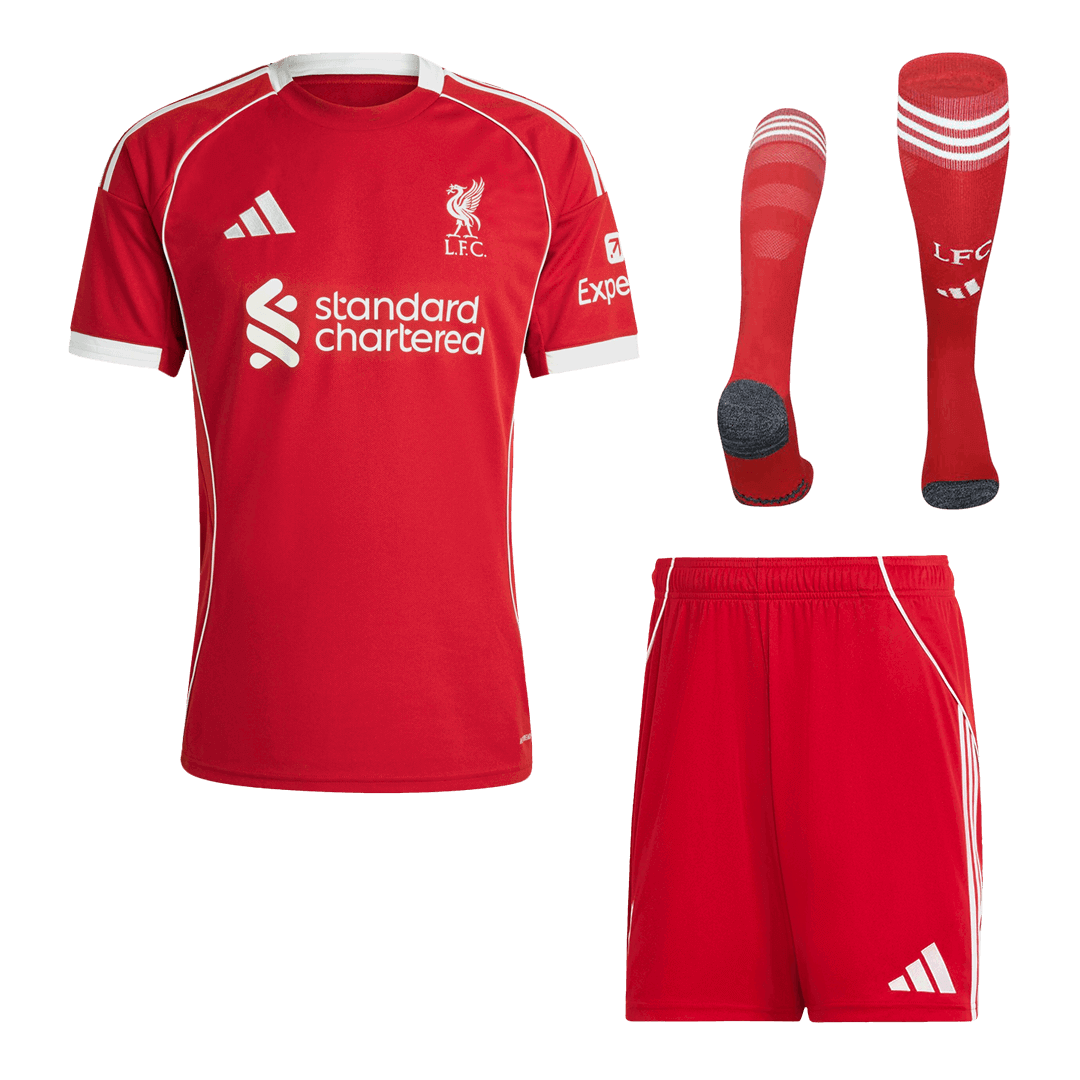 Kid's Liverpool Full Home Kit - Jersey+Shorts+Socks 2025/26