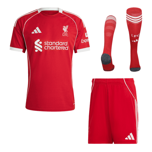 Kid's Liverpool Full Home Kit - Jersey+Shorts+Socks 2025/26