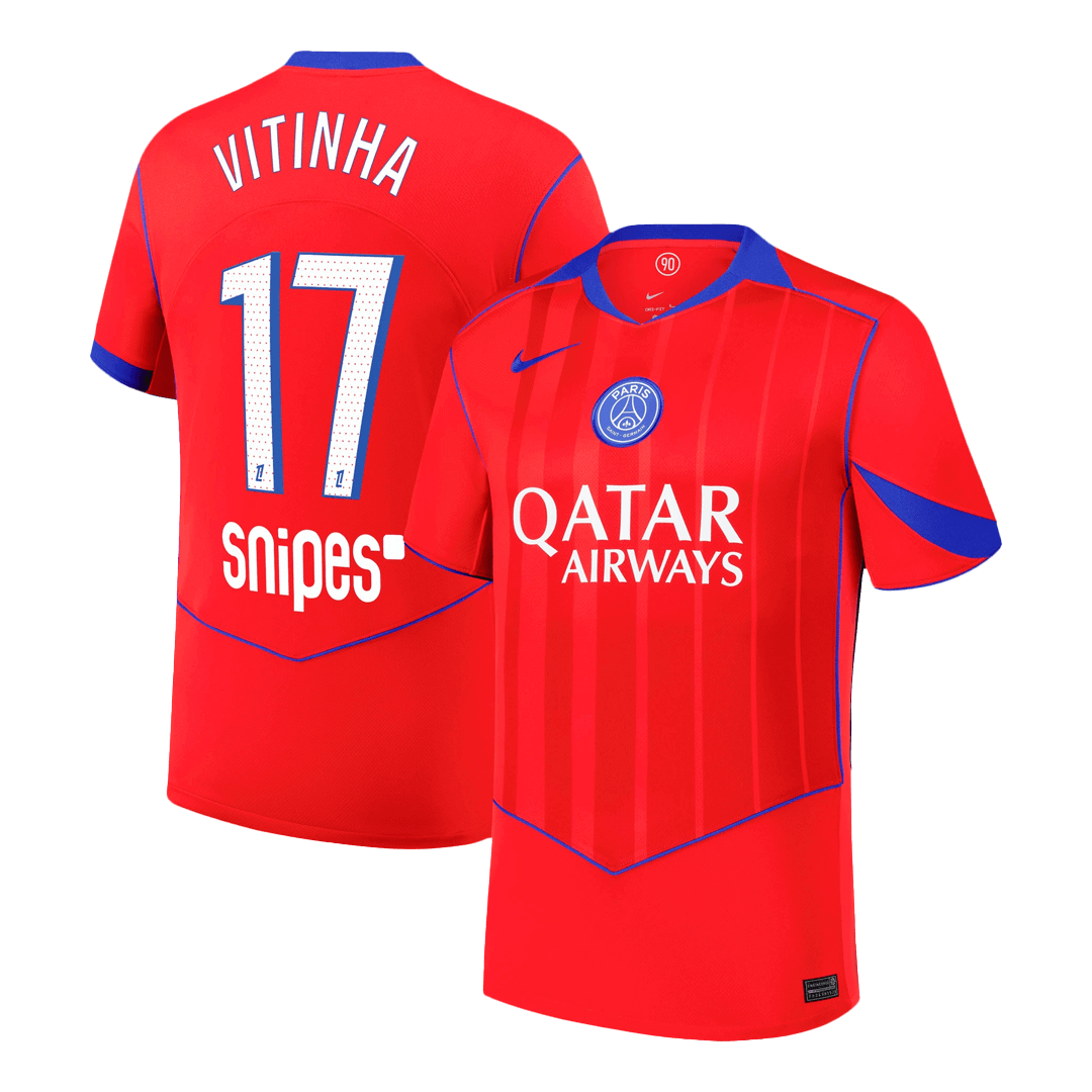VITINHA #17 PSG Third Away Soccer Jersey 2025-26