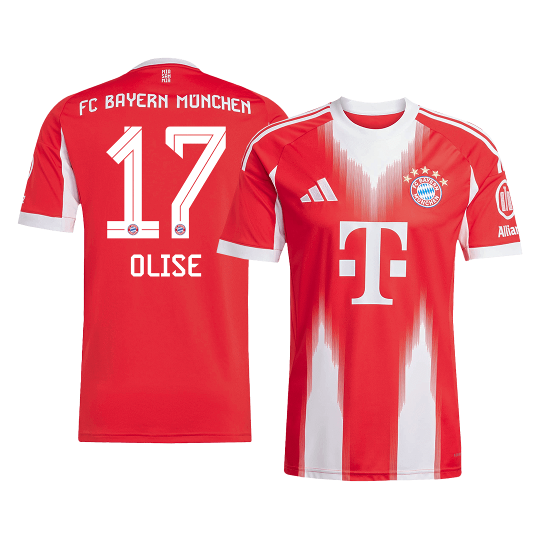 OLISE #17 Bayern Munich Home Soccer Jersey 2025/26