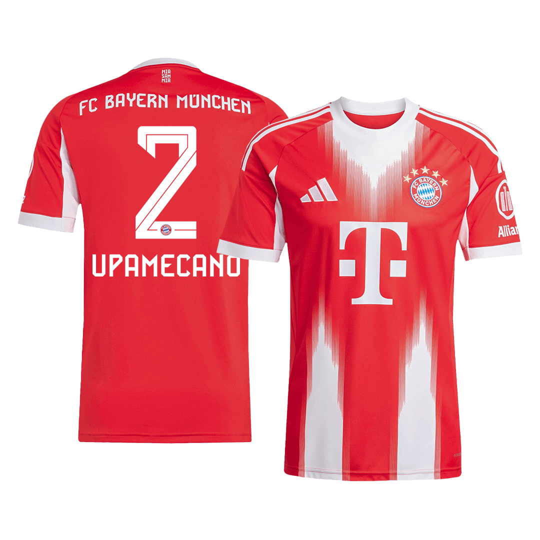 UPAMECANO #2 Bayern Munich Home Soccer Jersey 2025/26