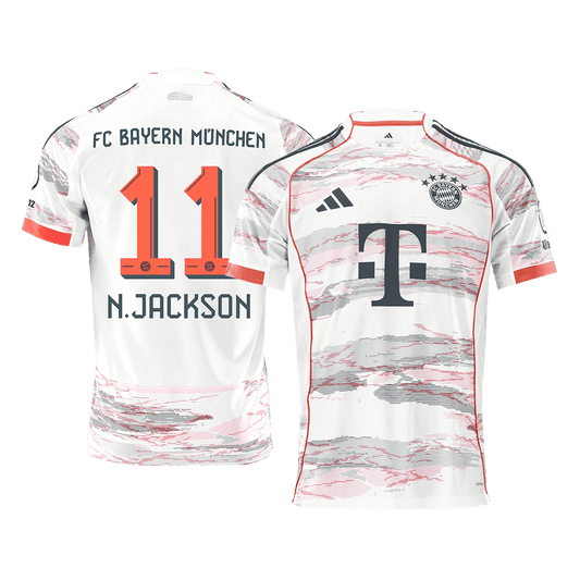 N.JACKSON #11 Bayern Munich Away Soccer Jersey 2025/26