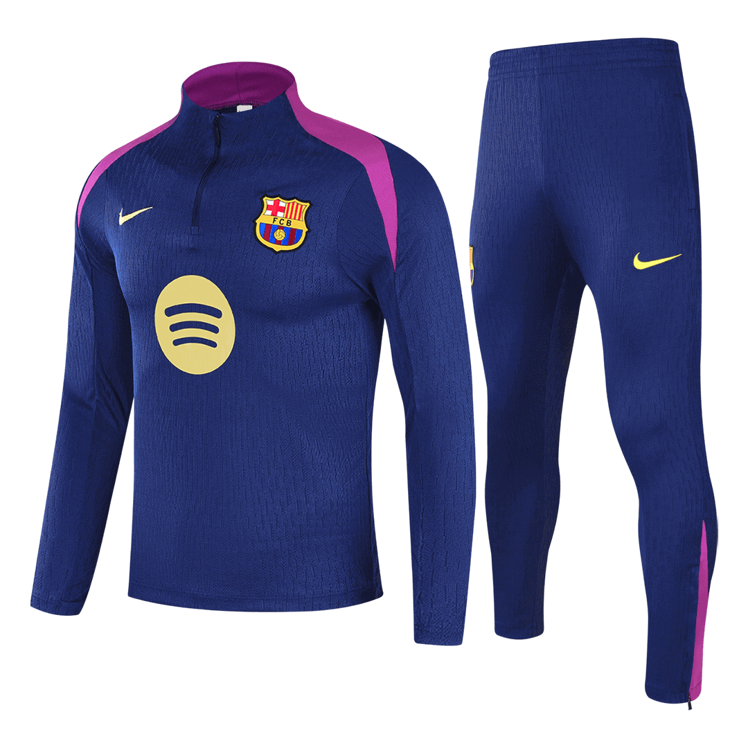 Barcelona Kid's Tracksuit 2025/26 Navy 1/4 Zip