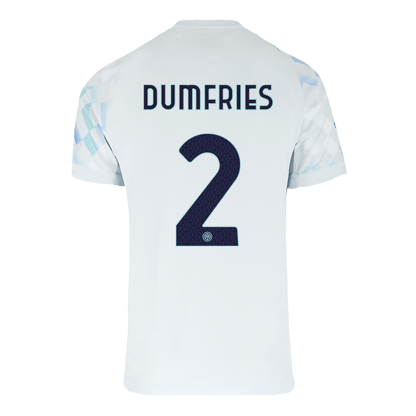 DUMFRIES #2 Inter Milan Away Soccer Jersey 2025/26