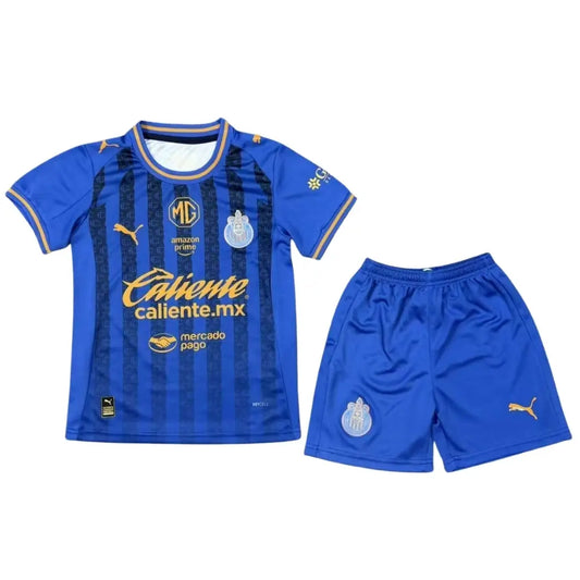 Kid's Chivas Third Away Soccer Kit - Jersey+Shorts 2025/26