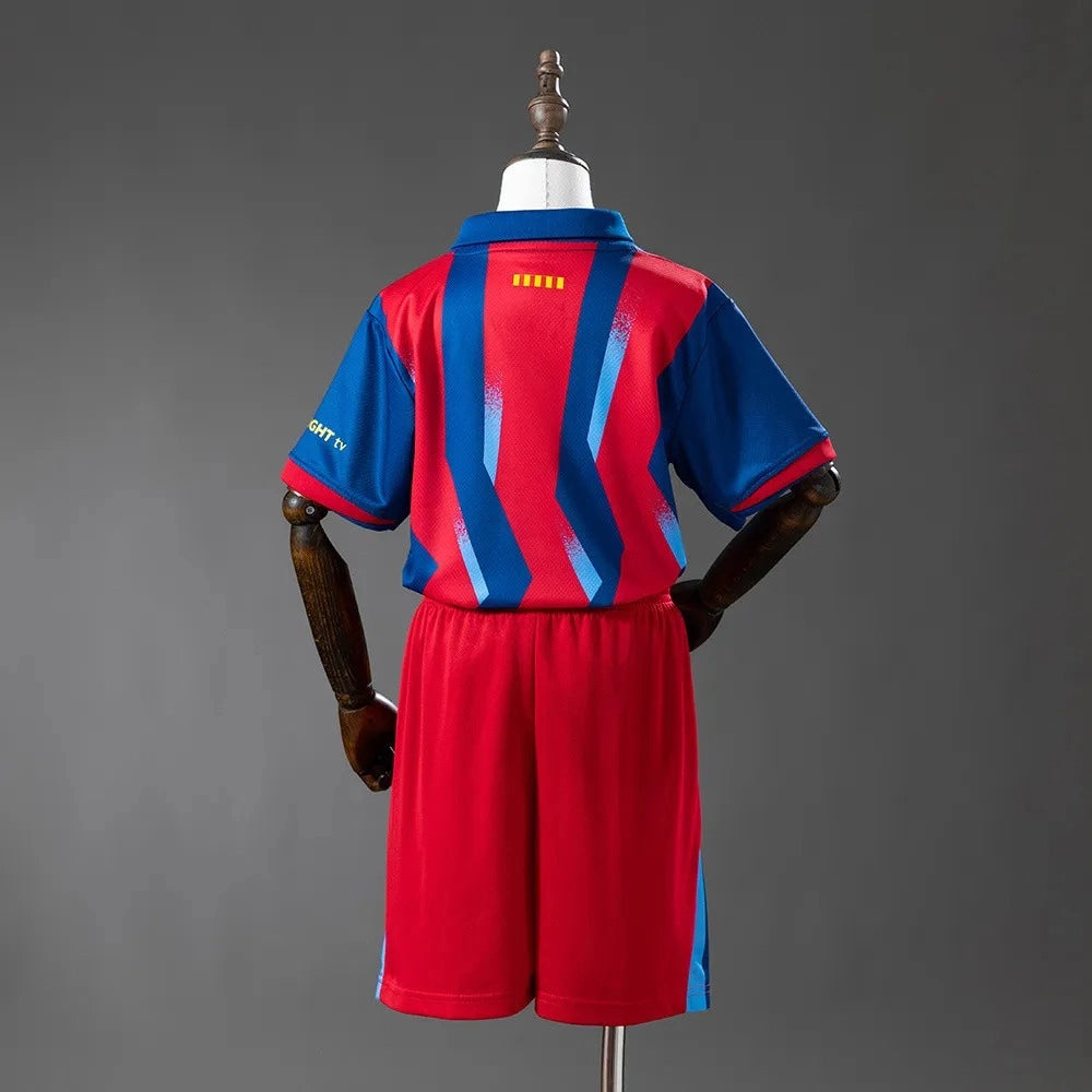 Cuarto uniforme de visitante del Barcelona para niños (Camiseta y pantalón corto) 2025/26