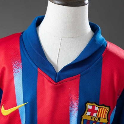 Cuarto uniforme de visitante del Barcelona para niños (Camiseta y pantalón corto) 2025/26