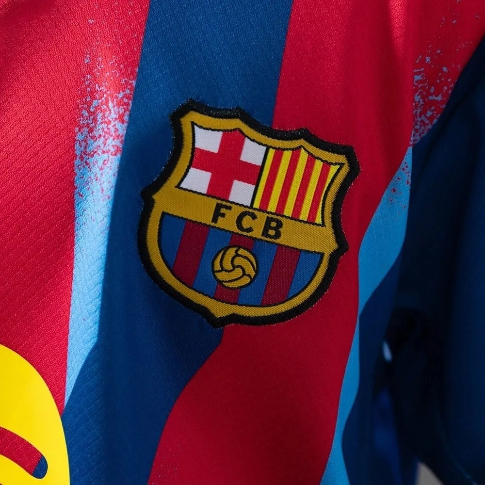 Cuarto uniforme de visitante del Barcelona para niños (Camiseta y pantalón corto) 2025/26