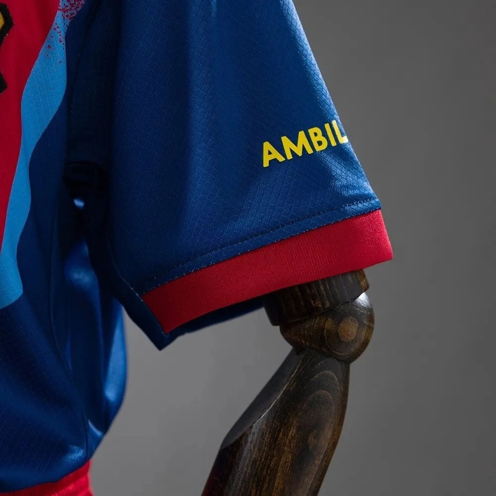 Cuarto uniforme de visitante del Barcelona para niños (Camiseta y pantalón corto) 2025/26