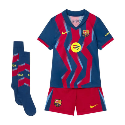 Barcelona Kid's Fourth Away Soccer Full Kit 2025/26
