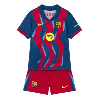 Barcelona Kid's Fourth Away Soccer Kit - Jersey+Shorts 2025/26