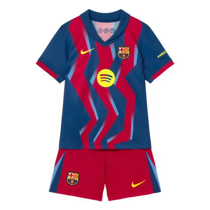 Barcelona Kid's Fourth Away Soccer Kit - Jersey+Shorts 2025/26