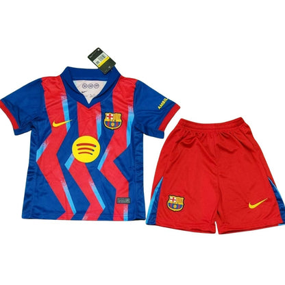 Barcelona Kid's Fourth Away Soccer Kit - Jersey+Shorts 2025/26