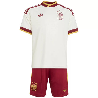 Spain Kid's Away Soccer Kit - Jersey+Shorts 2026