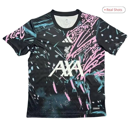 Maillot de football d'avant-match de Liverpool 2025/26 Noir