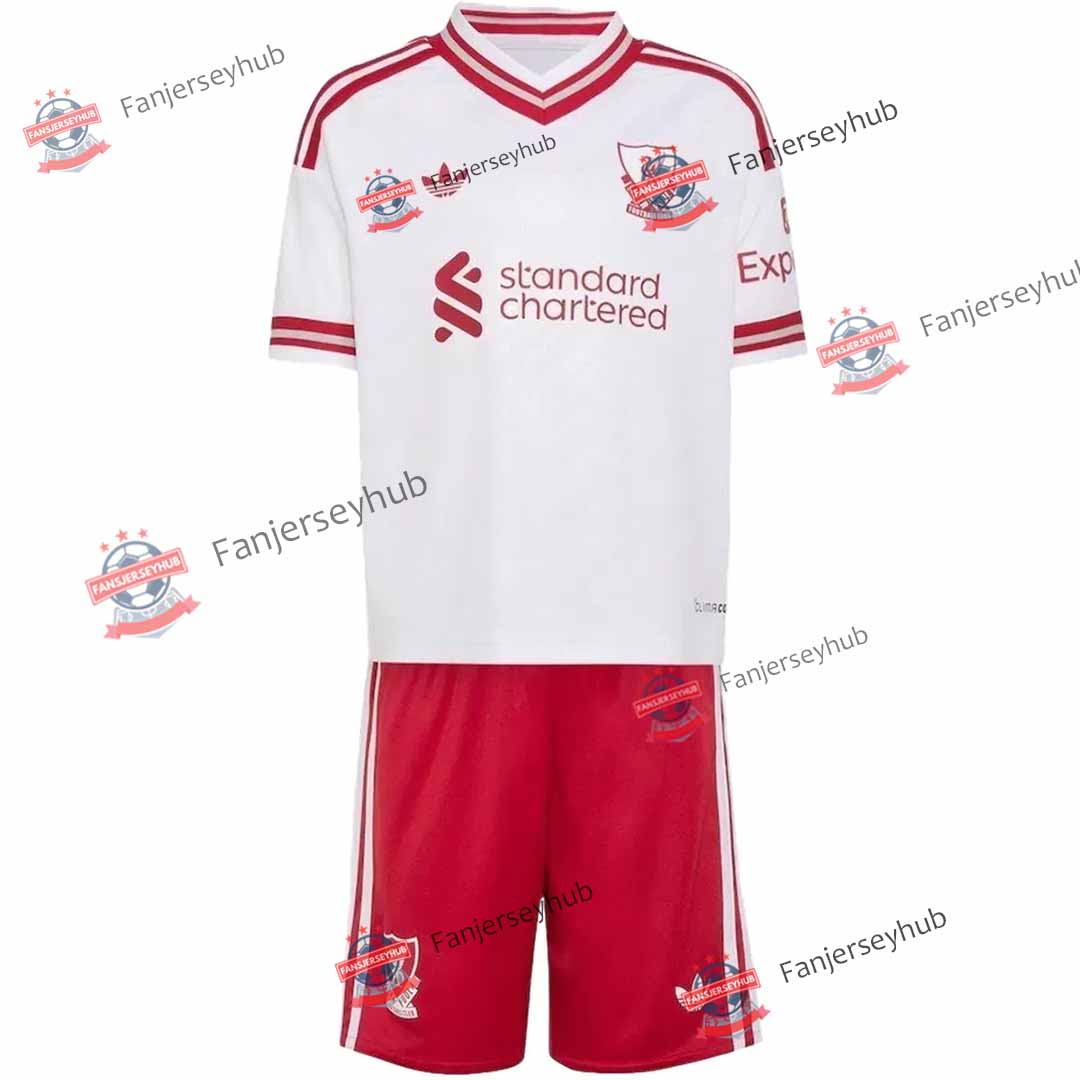 Equipación infantil del Liverpool (local) - Camiseta + Pantalón corto 2025/26