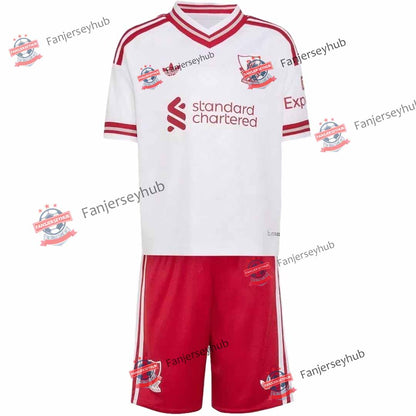 Equipación infantil del Liverpool (local) - Camiseta + Pantalón corto 2025/26