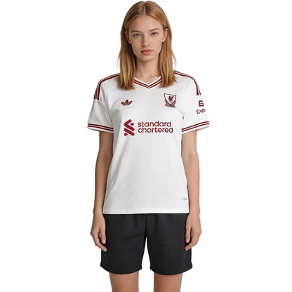 Maillot domicile de l'équipe féminine de Liverpool 2025/26