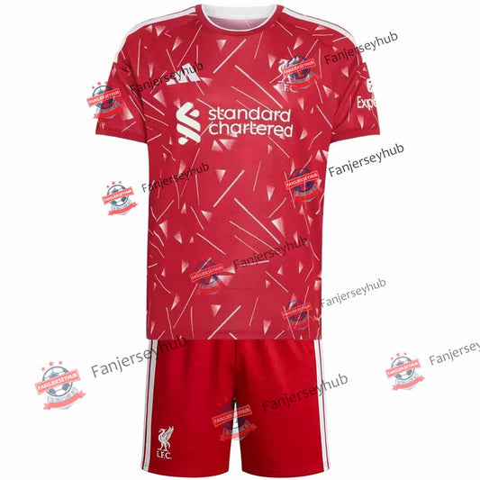 Tenue domicile enfant de Liverpool - Maillot + Short 2025/26