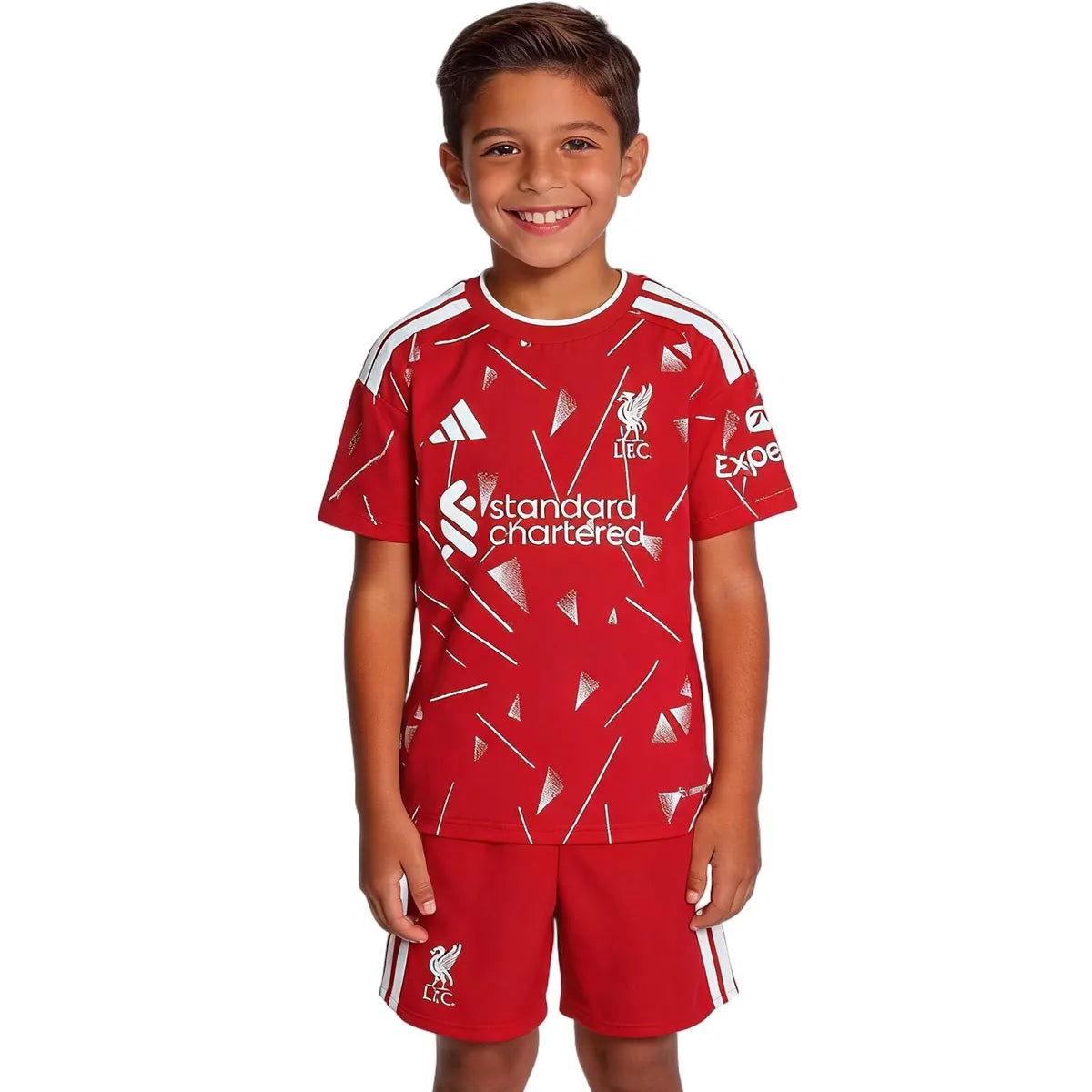 Tenue domicile enfant de Liverpool - Maillot + Short 2025/26