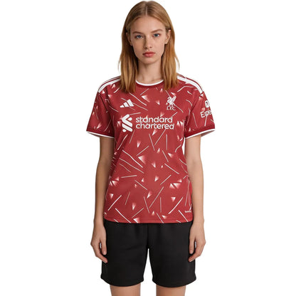 Maillot domicile de l'équipe féminine de Liverpool 2025/26