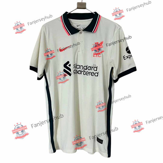 The Reds 2021/22 Away Retro Soccer Jersey