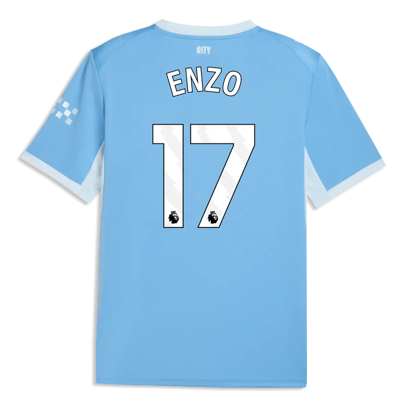 ENZO #17 Manchester City Home Soccer Jersey 2026/27 Blue