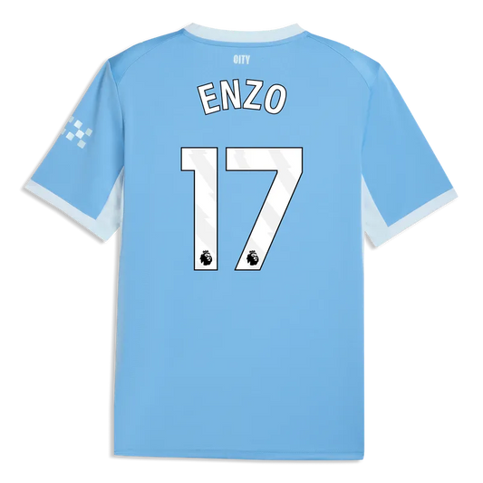 ENZO #17 Manchester City Home Soccer Jersey 2026/27 Blue