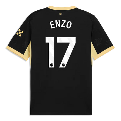 ENZO #17 Manchester City Away Soccer Jersey 2026/27 Black