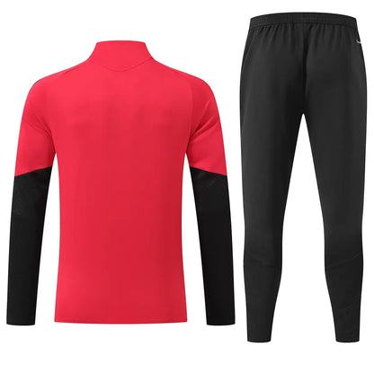 Kid's Manchester United 1/4 Zip Tracksuit 2026/27 Red