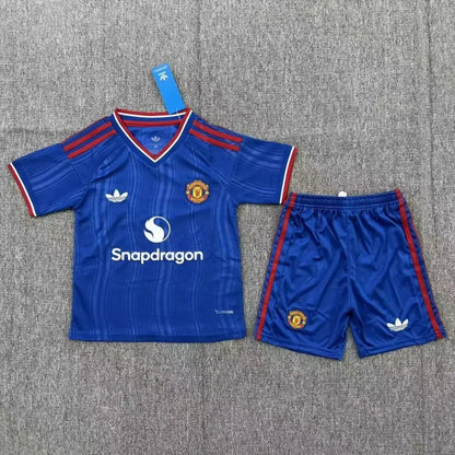 Red Devils Kid's Away Kit 2026/27 - Jersey+Shorts