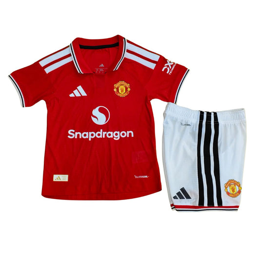 Kid's Manchester United Home Jersey Kit Player Version - Jersey+Shorts 2026/27