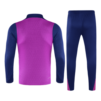 Barcelona Kid's Training Tracksuit 2025/26 Purple 1/4 Zip